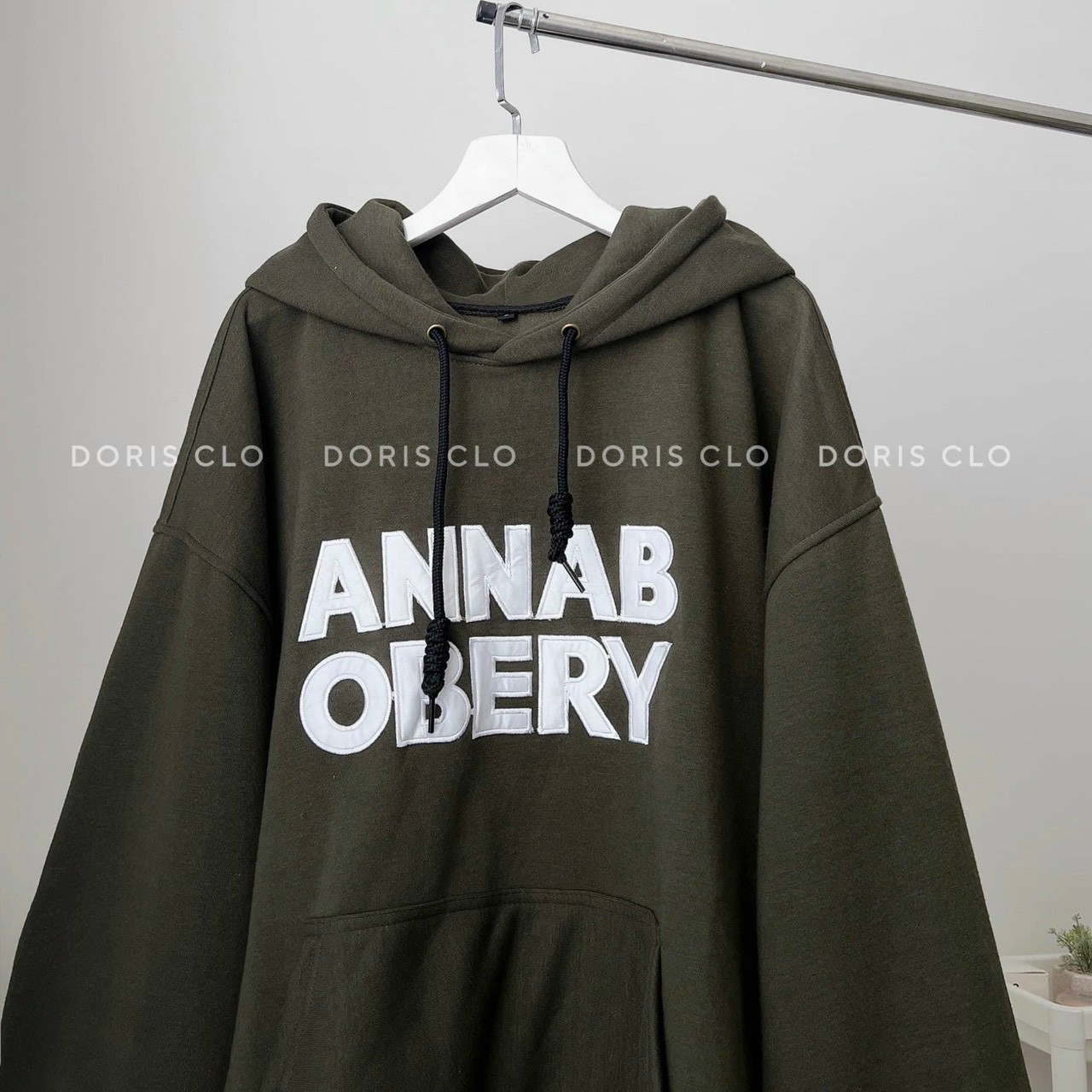 Khoác hoodie ANNAB OBERY unisex (ảnh thật shop tự chụp, Hoodie Annab Nam Nữ Unisex Mũ Rộng Form To Tay Bồng Unisex Uzzlang Sweater, Áo hoodie annab