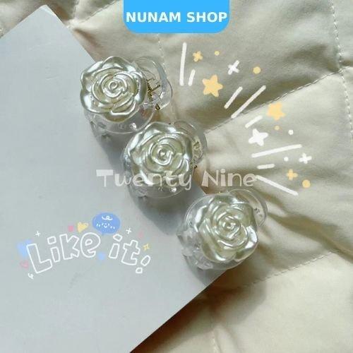 Kẹp tóc càng cua hoa hồng sang xịn cho nữ Nunam Shop