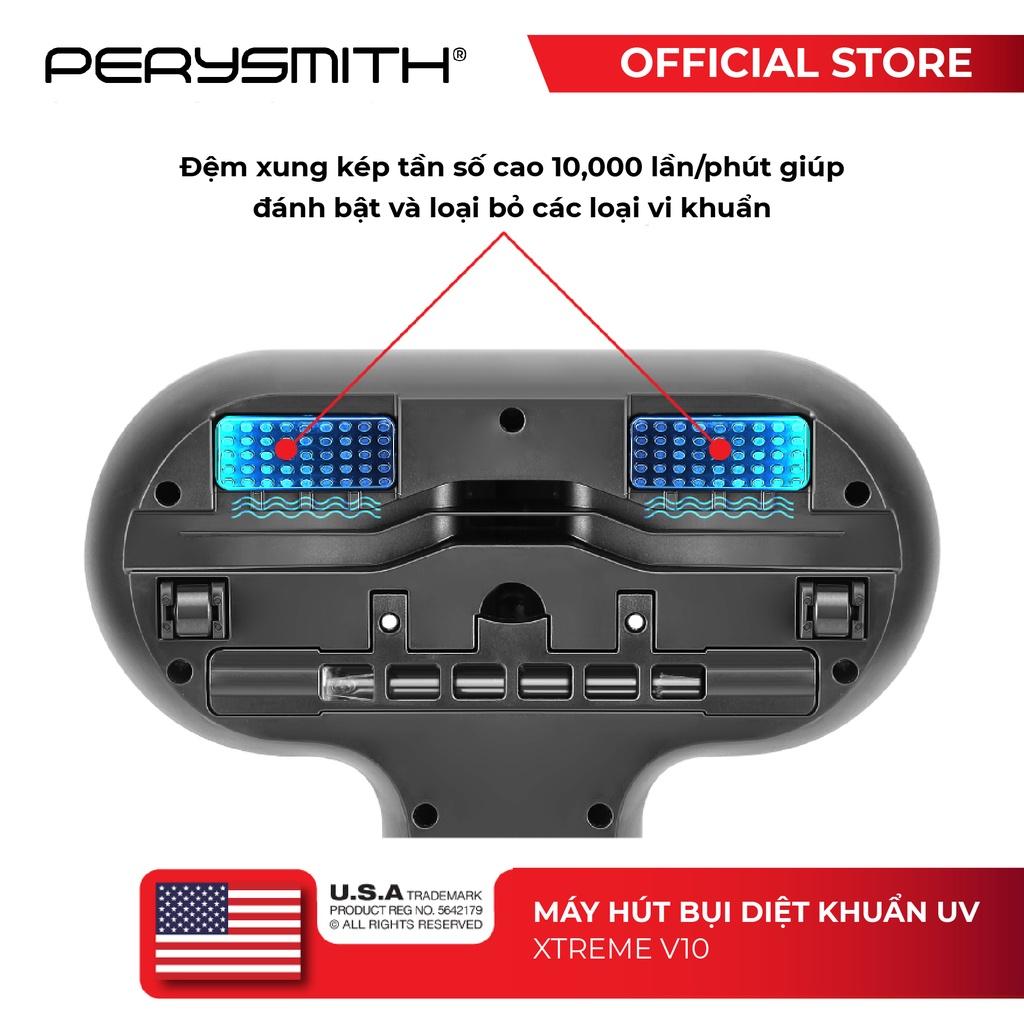 Máy hút bụi giường nệm PerySmith XTREME V10 diệt khuẩn uv công suất 700W - Hàng chính hãng