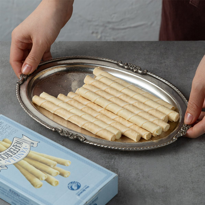 Bánh Ống Nhân Kem Vị Sô Cô La + Vani + Phô Mai No Brand 115g