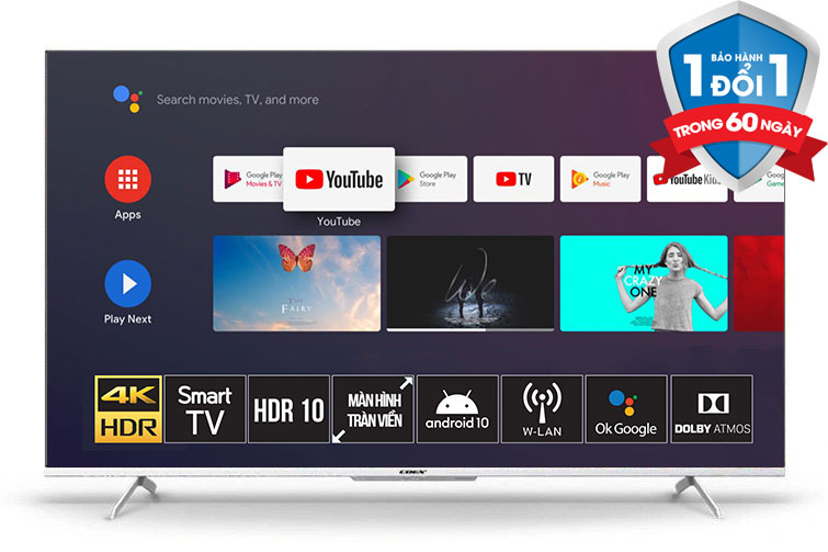 Smart Tivi Coex 4K 65 inch 65UT8000X Android 10 -Hàng chính hãng