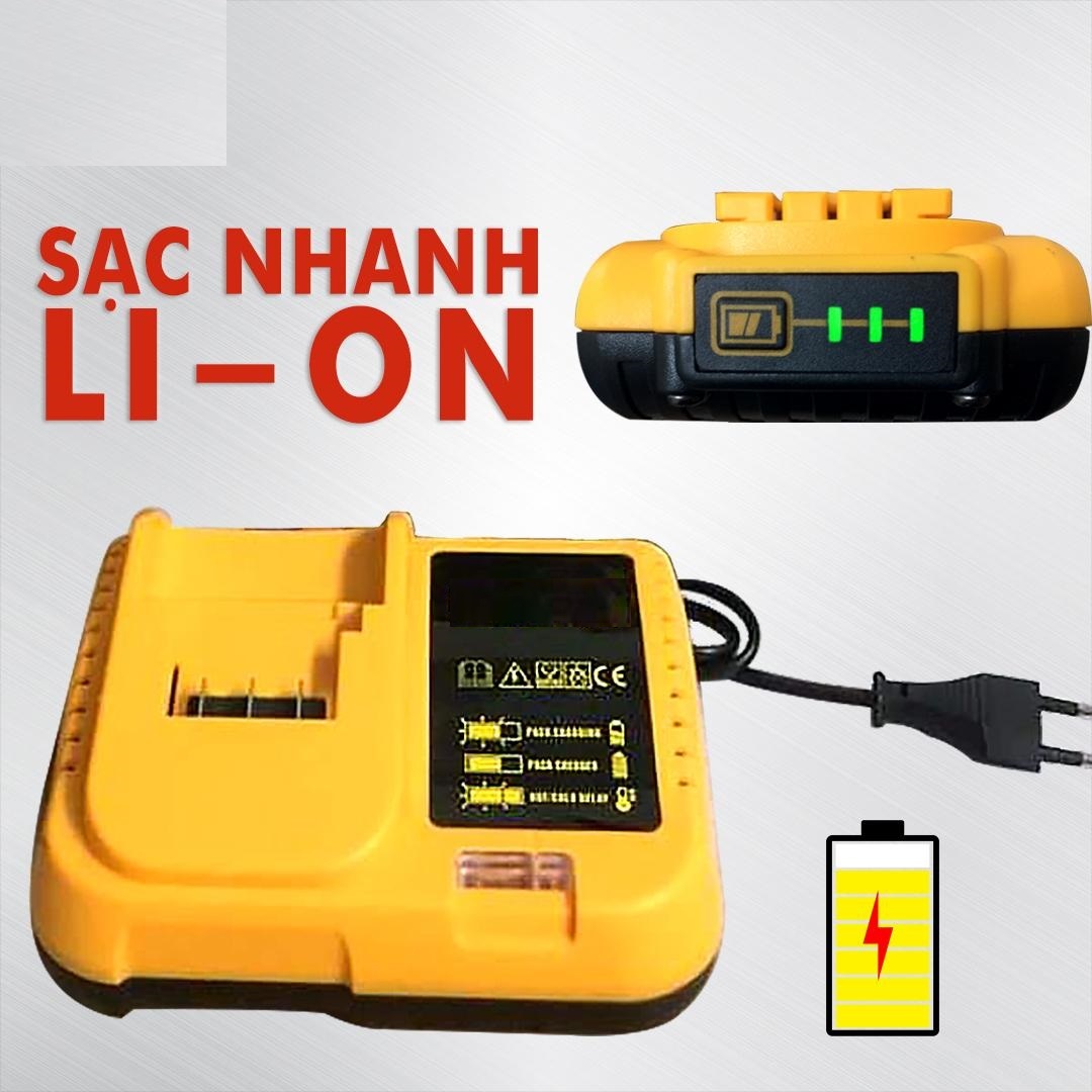 Bộ máy khoan pin RAKUTEN 24V khoan tường, khoan sắt, khoan bê tông máy 2 pin, đảo chiều và mũi khoan