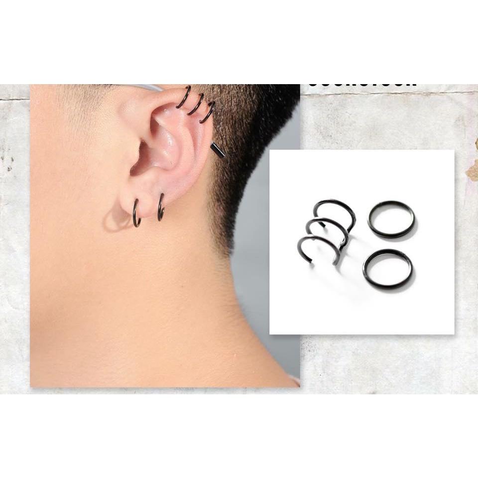 1 Khuyên Tai / Mũi / Môi / Mũi Hình Chữ U Không Cần Xỏ Lỗ Cho Nam Và Nữ