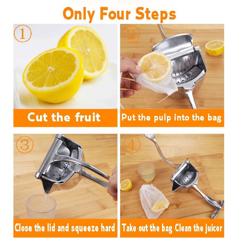 QUAFFZEST 1 cái Máy ép trái cây Hướng dẫn sử dụng Máy ép trái cây Máy ép Nước ép Chanh Cam Máy ép Gia dụng Máy ép trái cây Đa chức năng Máy ép trái cây