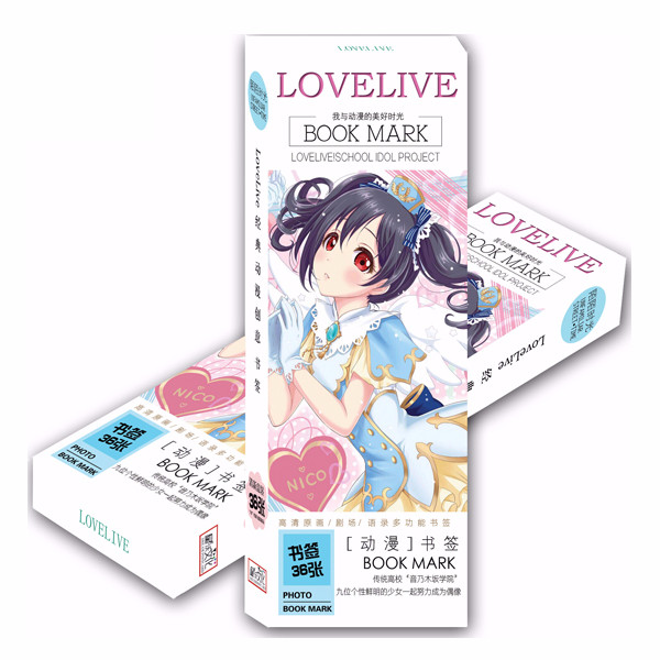 Hộp Bookmark lovelive 36 tấm thiết kế độc đáo