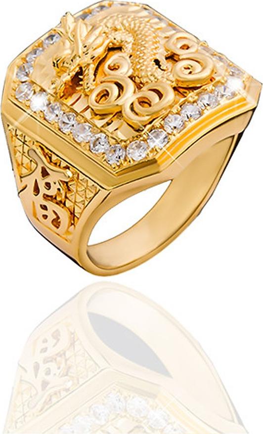 Nhẫn Rồng Mạ Vàng 18K Mẫu 09 - Tặng Kèm Hộp Trang Sức