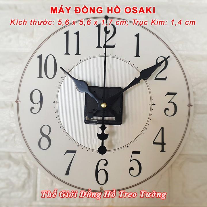 Máy Đồng Hồ Treo Tường Cao Cấp TEKKEN Kim Nhảy - Bộ Kim HOA VĂN hoặc KIM ĐẠI - Pin Tiểu AA Vỏ Nhôm - Bảo Hành 1 Năm