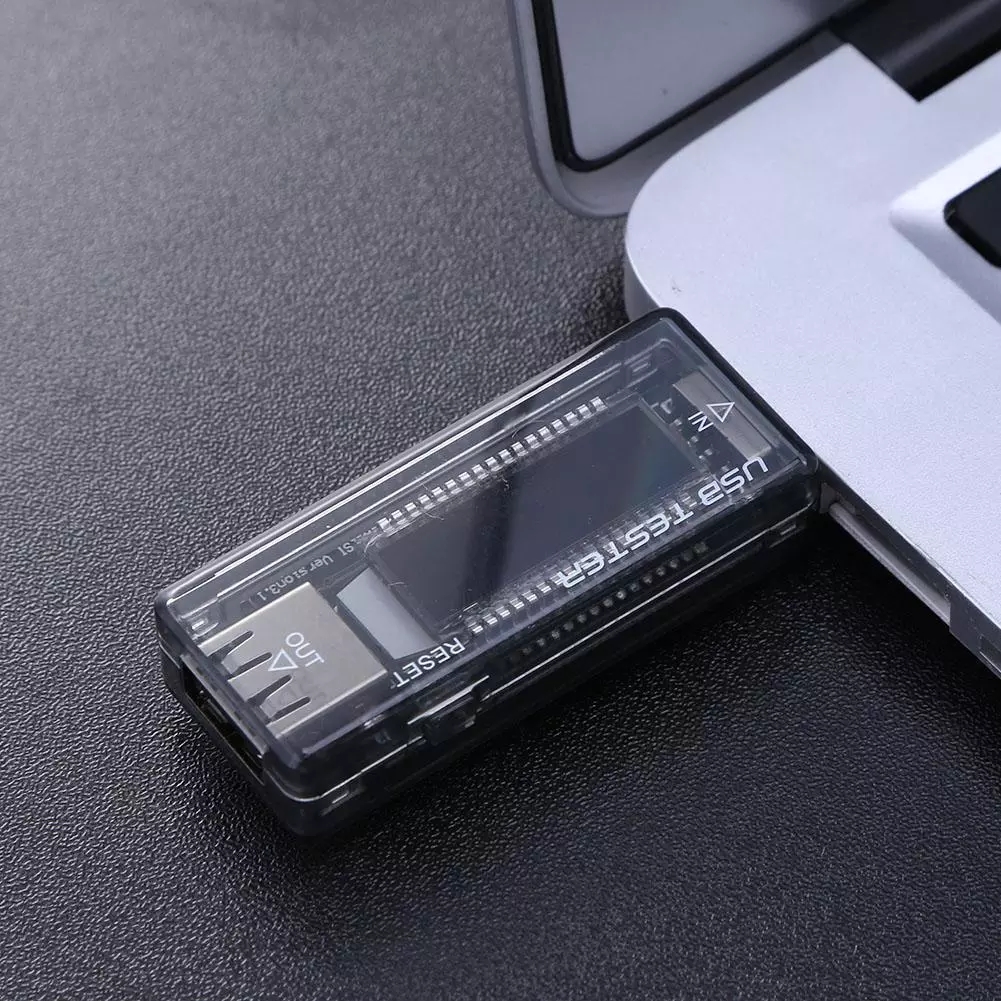 Đồng Hồ Đo Dòng Điện, Điện Áp Trên Cổng USB Tester Khi Sạc Cho Điện Thoại/ Máy Tính Bảng Với Màn Hình Hiển Thị Kỹ Thuật Số Hỗ Trợ QC 2.0 4-20V Mai Lee - Hàng Nhập Khẩu