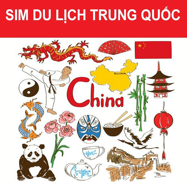 Sim Du Lịch Trung Quốc 8 Ngày - 7GB/Sim Và 60 Phút Gọi Nội Địa Trung Quốc