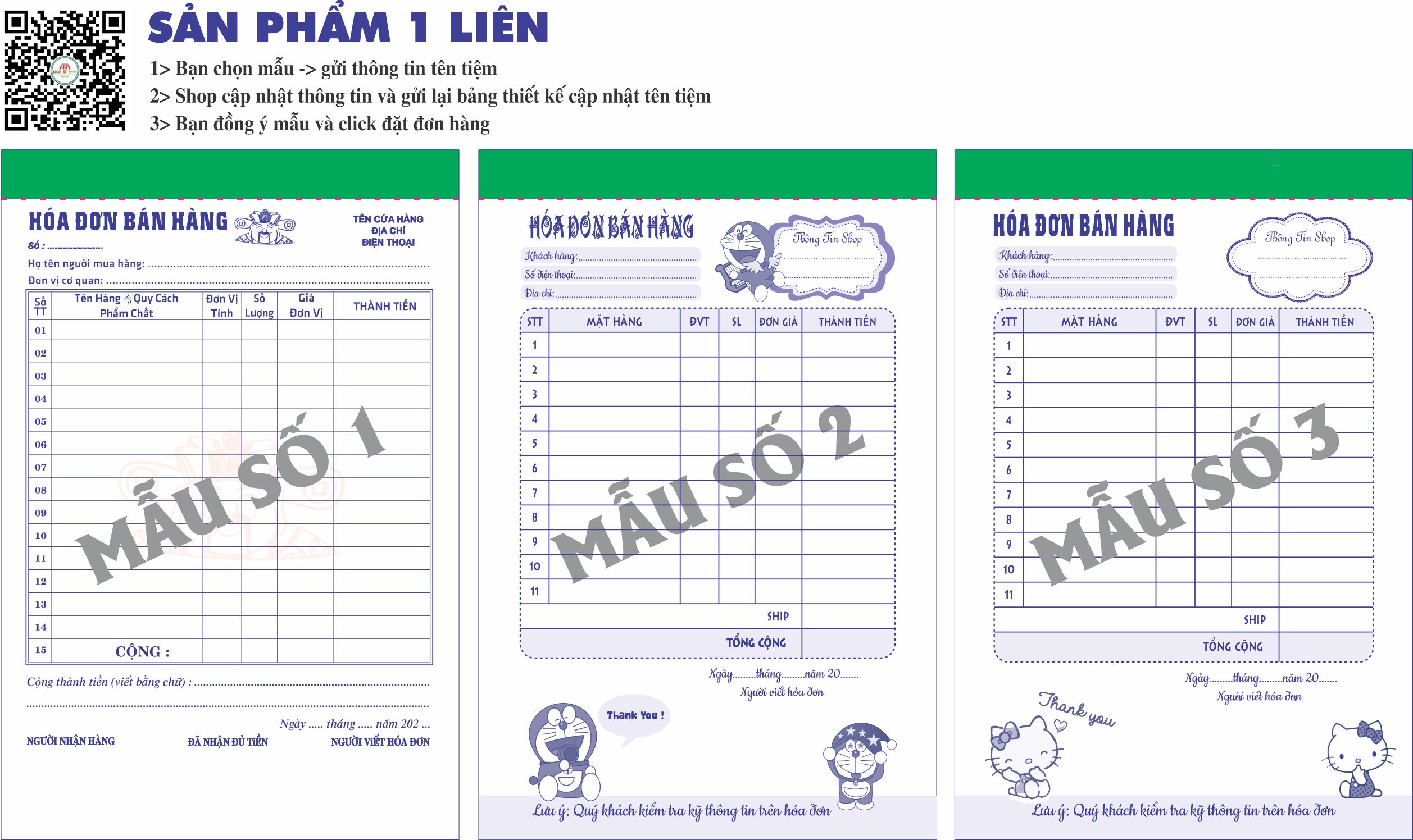 Hóa đơn bán hàng 1 liên-block 10-chọn mẫu in tên