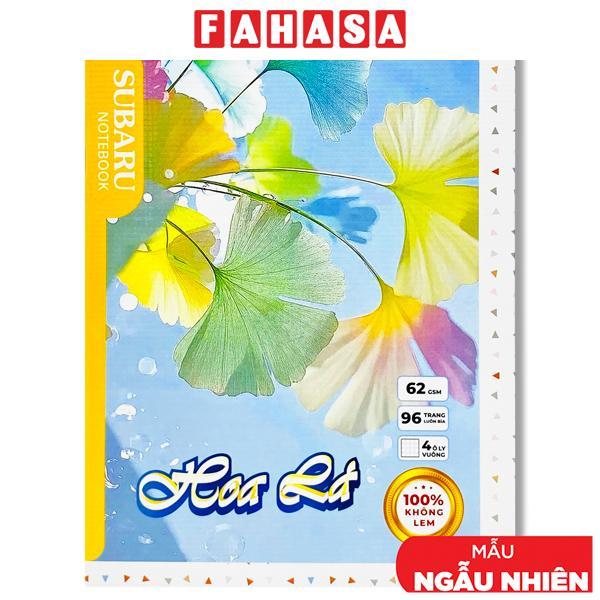 Tập Subaru Hoa Lá - 4 Ô Ly Vuông - 96 Trang 62gsm - Vĩnh Thịnh A093-V1 (Mẫu Bìa Giao Ngẫu Nhiên)