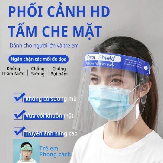 Mặt nạ bảo vệ chống bụi, vi khuẩn Face Shield ❖MẪU CÓ CHỮ❖