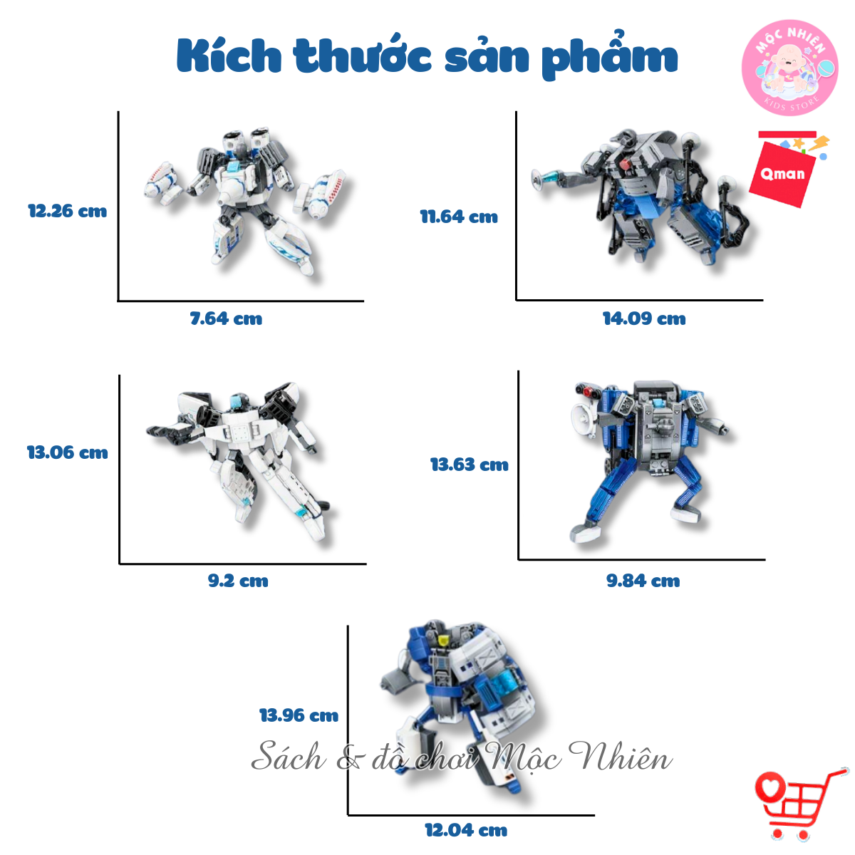 Đồ Chơi Xếp Hình, Lắp Ráp Qman 41312 - Đội Trưởng Biến Hình (1065 mảnh ghép)