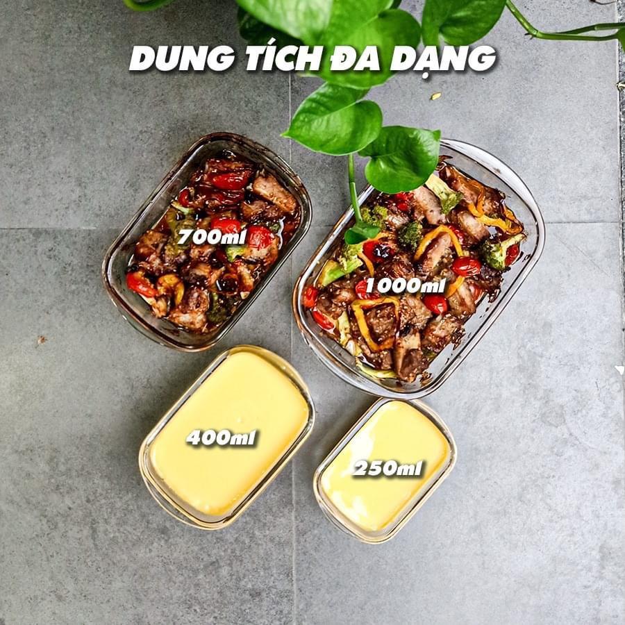 Hộp thủy tinh - Khay Nướng PYRO 1L