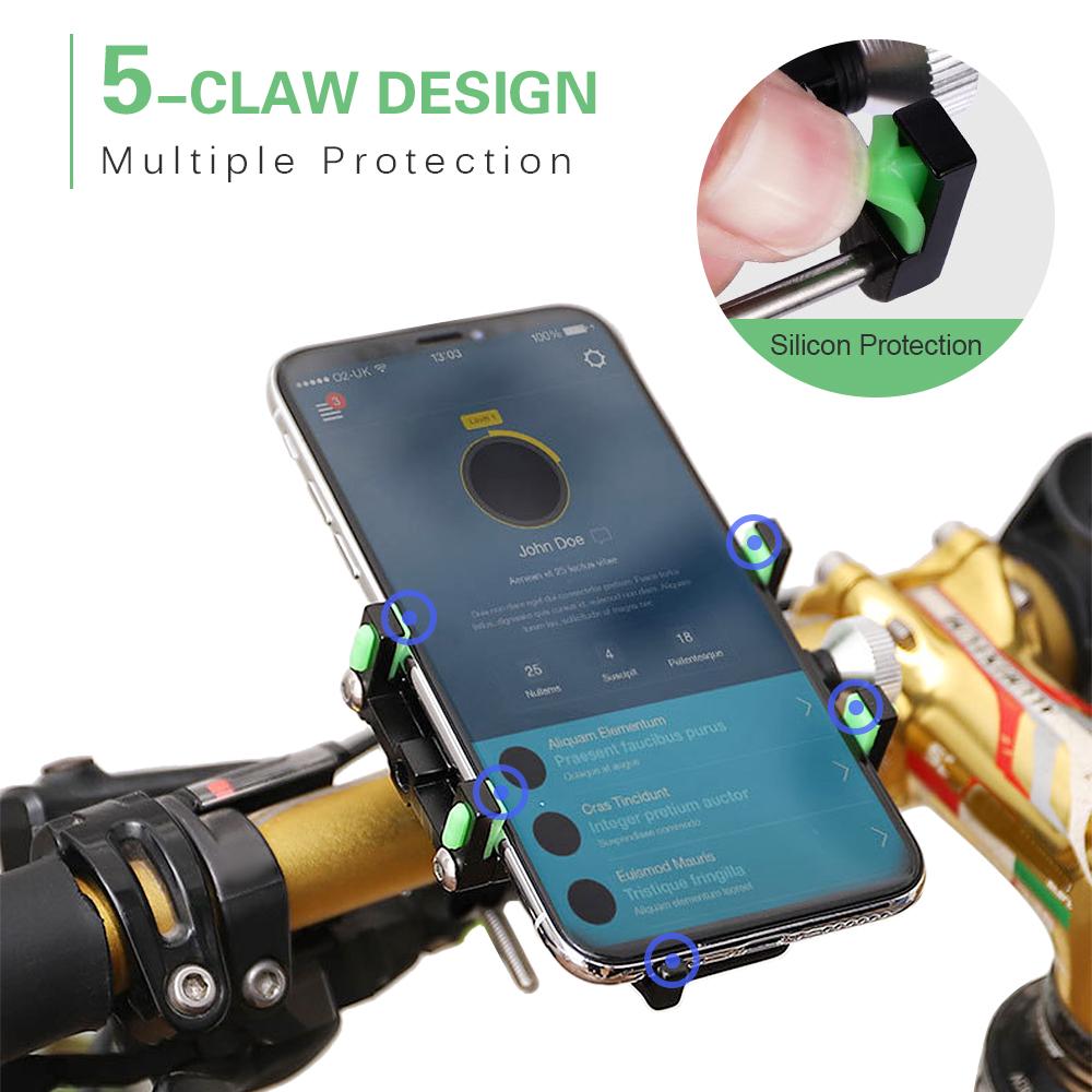 Giá đỡ điện thoại xe đạp bằng hợp kim nhôm