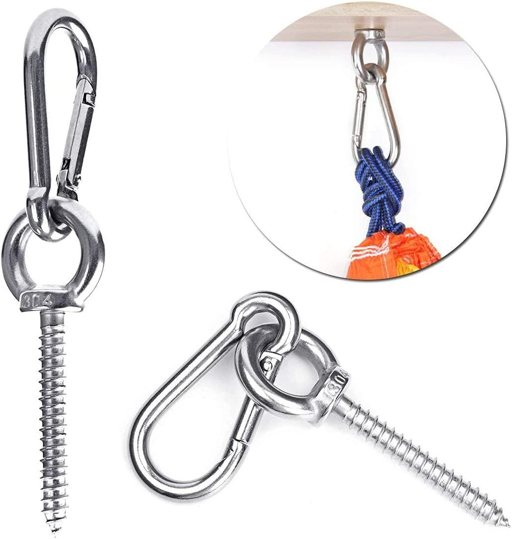 Bộ dụng cụ treo võng, móc móc treo bằng thép không gỉ cho Yoga