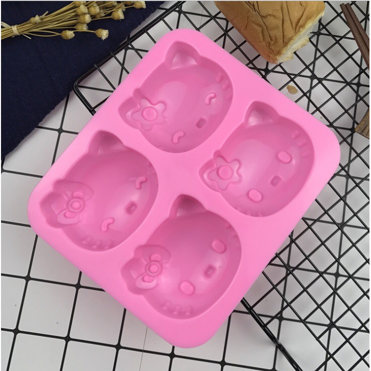 Khuôn silicon mèo kitty