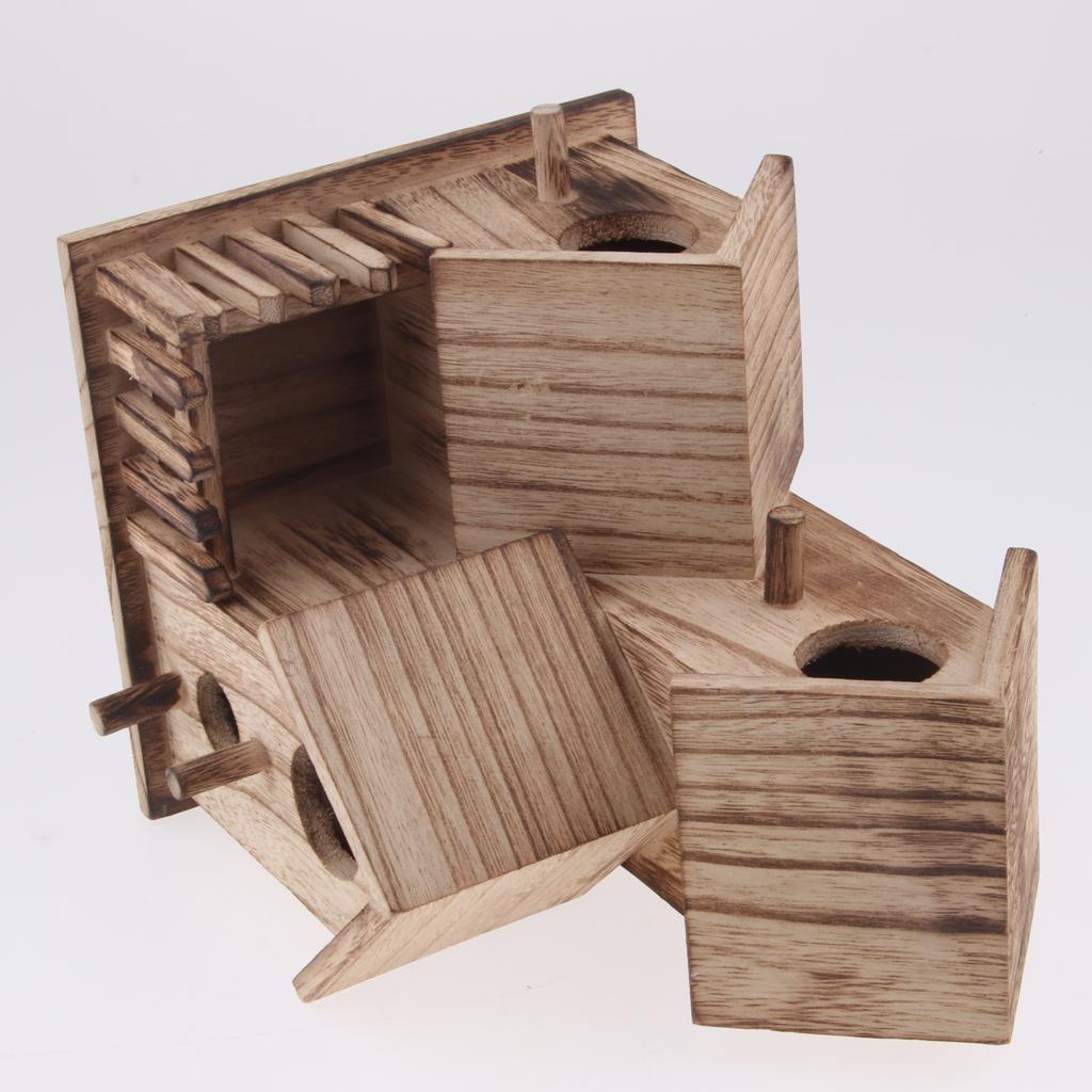 Bird House Nest Dox Wood Nest House Bird Box Wood Birdhouse Garden Decor