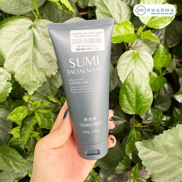 Sữa Rửa Mặt Deve Men Sumi Facial Wash Than Hoạt Tính Charcoal Dành Cho Nam (130g)