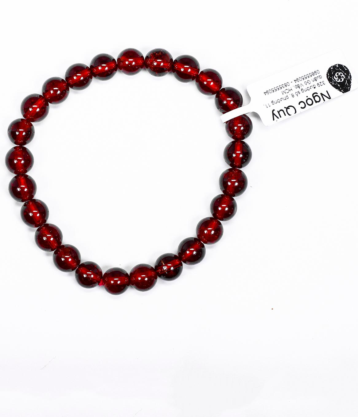 Vòng tay đá Garnet VIP mệnh hỏa, thổ - Ngọc Quý Gemstones