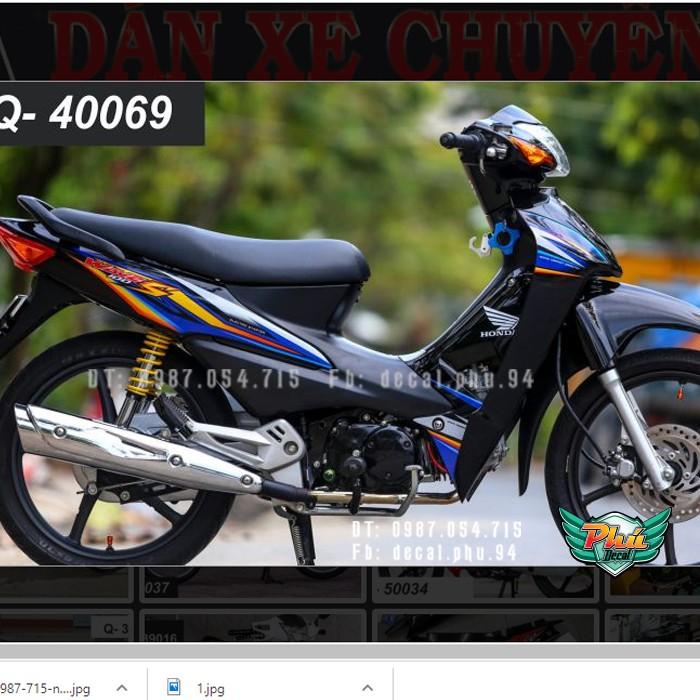Tem rời Wave S 100 xe đen