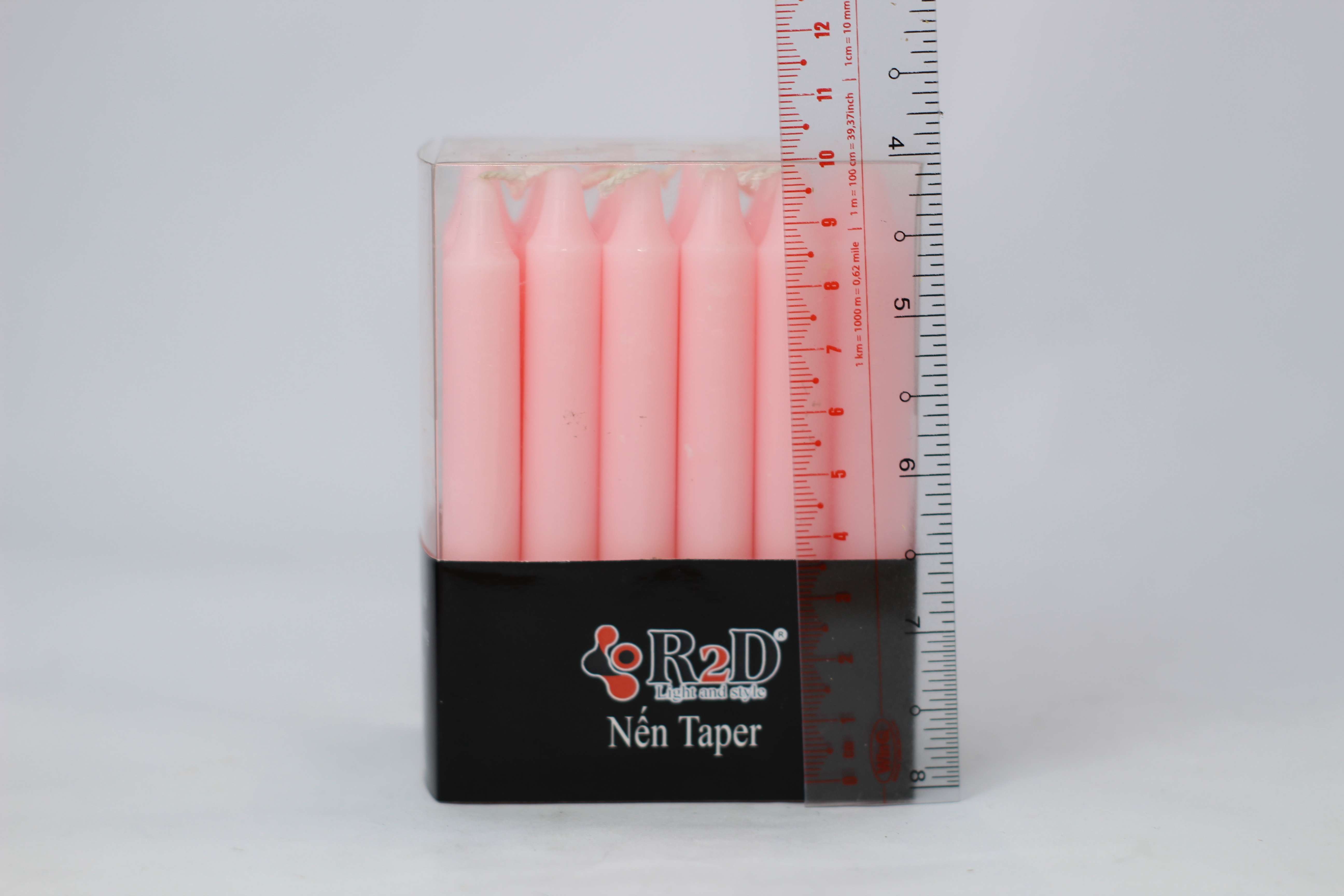 Nến Tapper Mini 24 Cây Màu Hồng, Nến Cây, Đến Từ Thương Hiệu R2D,[dài 10 cm] Làm Từ Nguyên Liệu Tự Nhiên, Lành Tính.