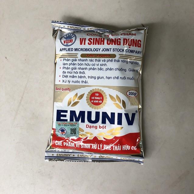 Chế phẩm vi sinh ủ phân hữu cơ EMUNIV