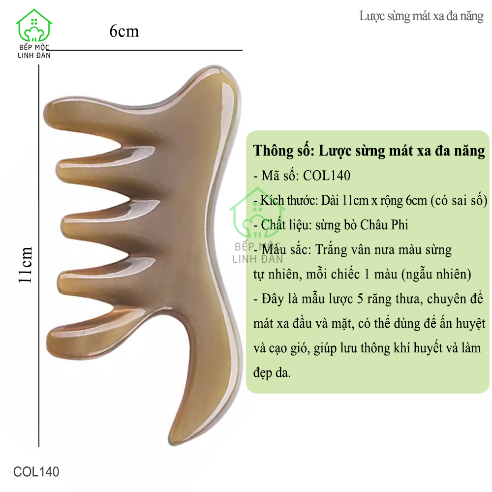 Lược Sừng Đa Năng Thần Thánh Chuyên dụng Massage