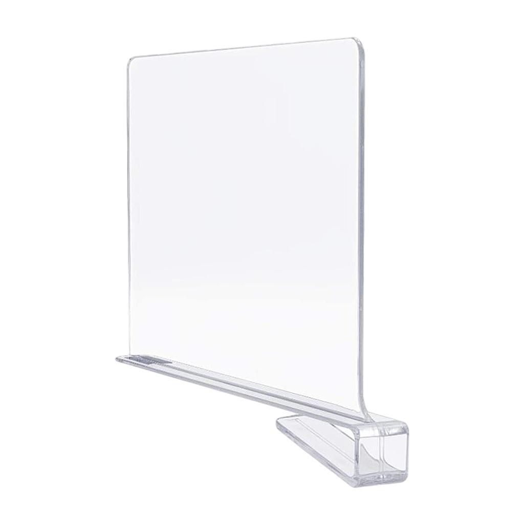 Clear Acrylic Shelf Dividers for Storage Organization In Bedroom Kitchen