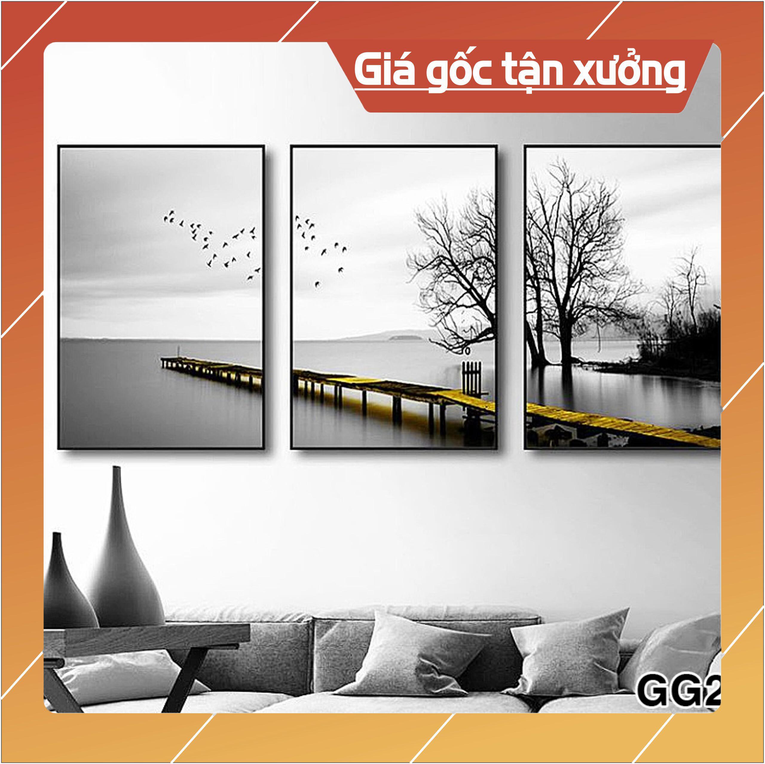 Bộ tranh treo tường phong thủy trang trí nội thất đẹp và giá tại xưởng mới nhất thị trường ĐL 01