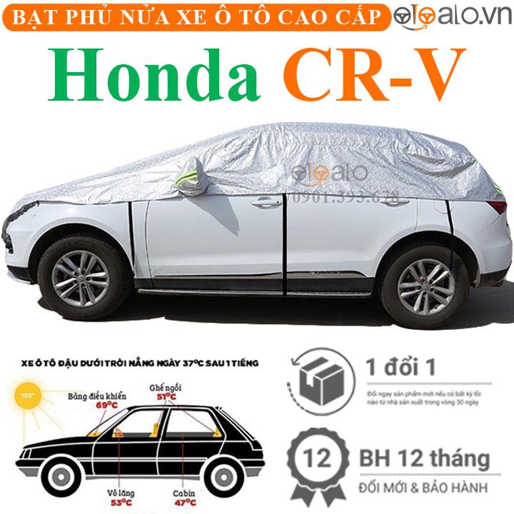 Bạt phủ nửa nóc xe Honda CRV vải dù 3 lớp