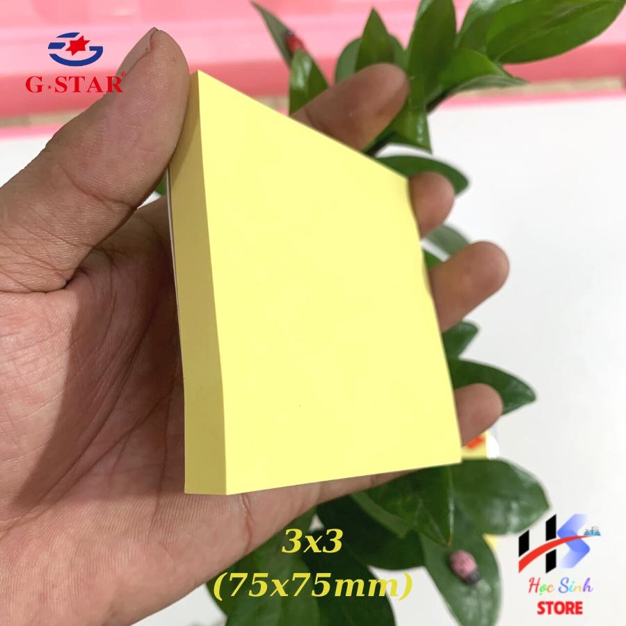 xấp 100 tờ Giấy ghi chú, giấy note đủ size ( 3x23x33x43x5 ) Gstar GS 36