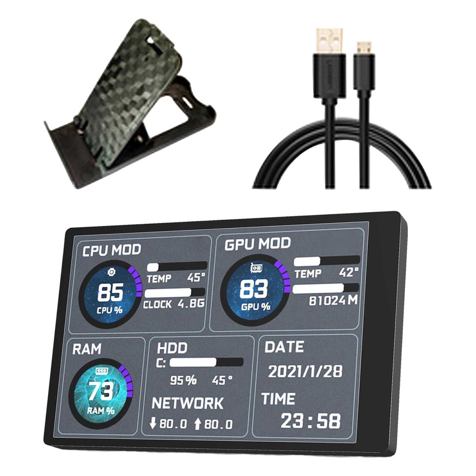 3.5 inch IPS Screen Monitor for CPU GPU RAM HDD USB Secondary Screen for PC