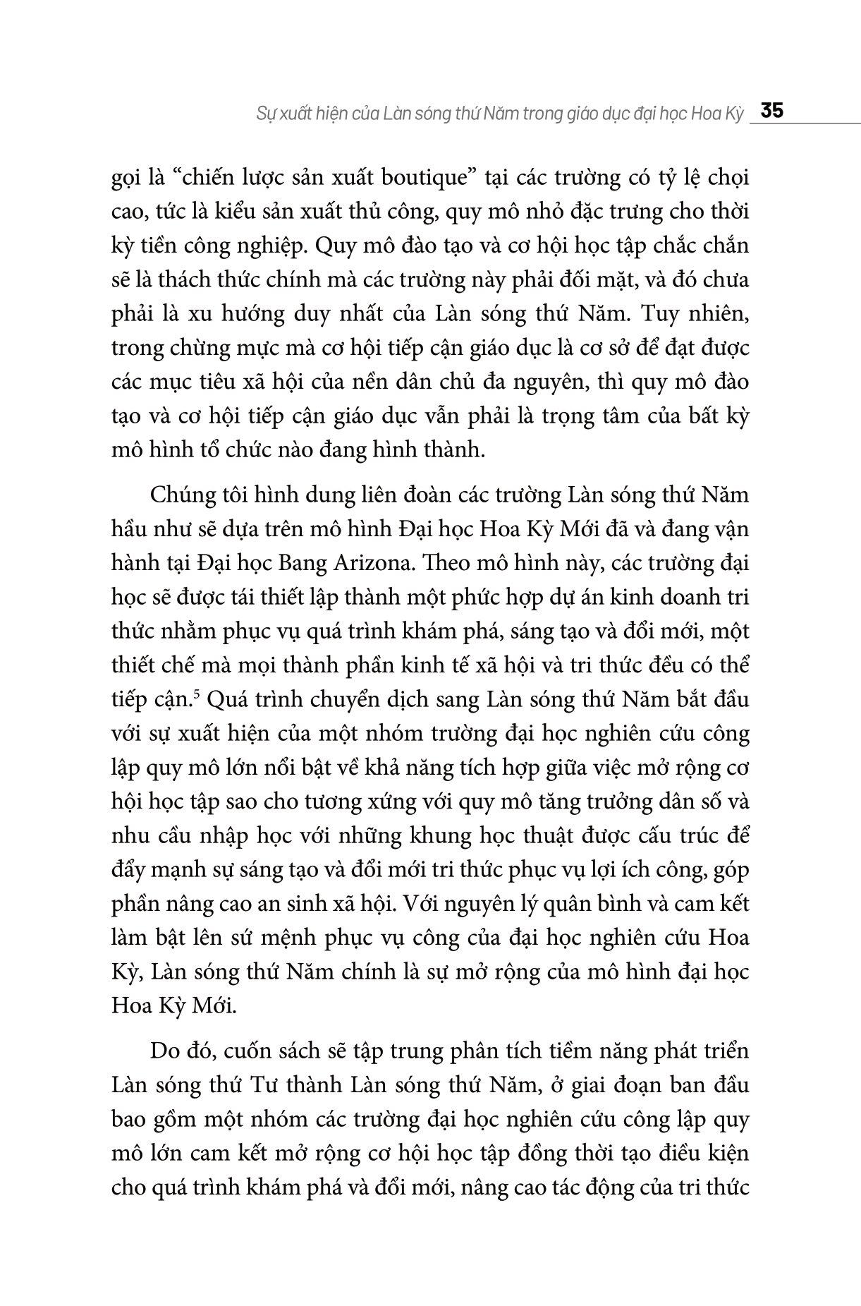 Làn Sóng Thứ Năm: Giáo Dục Khai Phóng Kiểu Mỹ