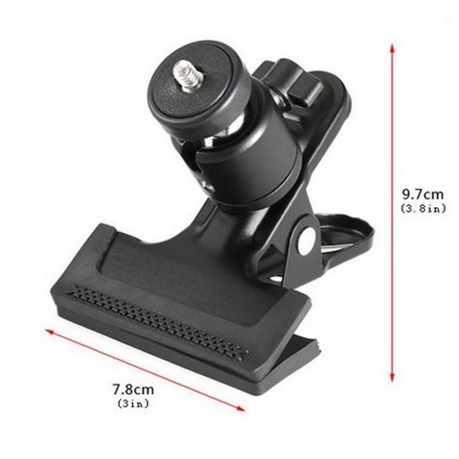 Kẹp điện thoại đa năng vào thân tripod / giá đỡ 3 chân, hoặc vào bàn ghế, cửa kính hỗ trợ livestream, chụp ảnh, quay video nhiều máy