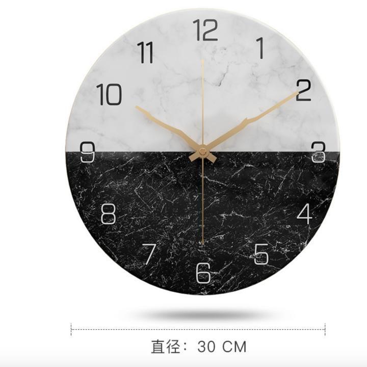 Nordic Marble Wall Clock Đồng Hồ trang trí cao cấp - Sky