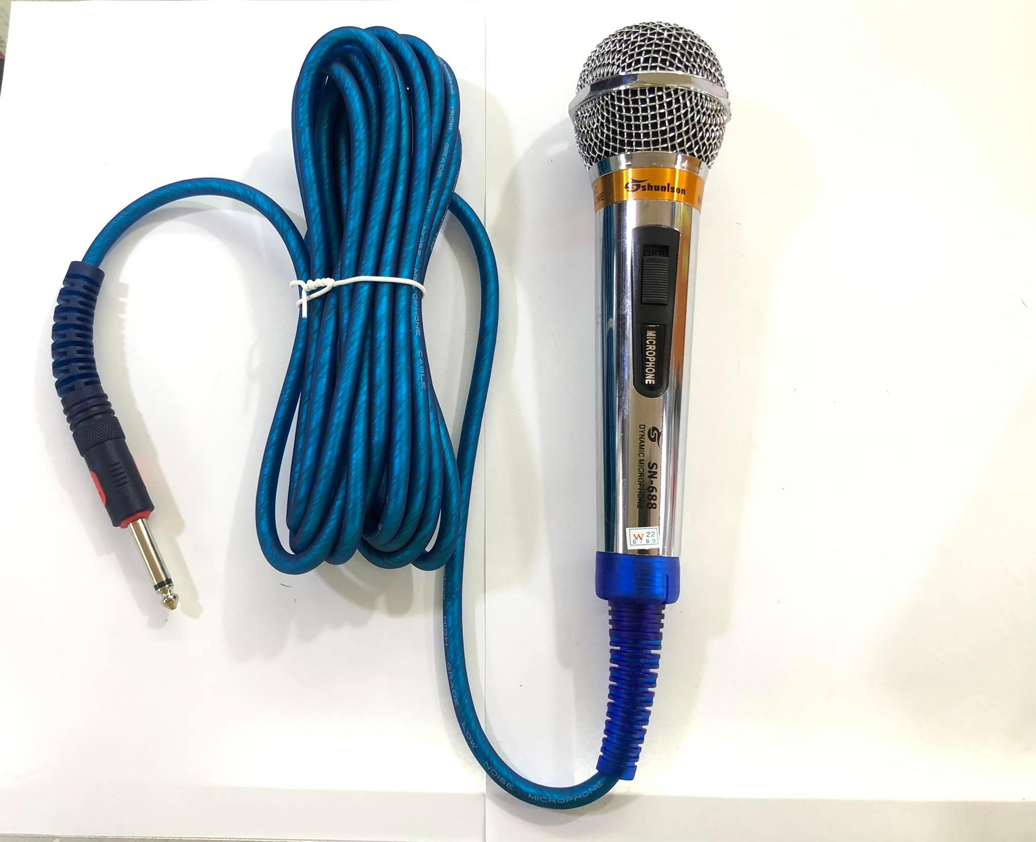 MICRO CÓ DÂY KARAOKE SHUNISON SN-688 - HÀNG NHẬP KHẨU