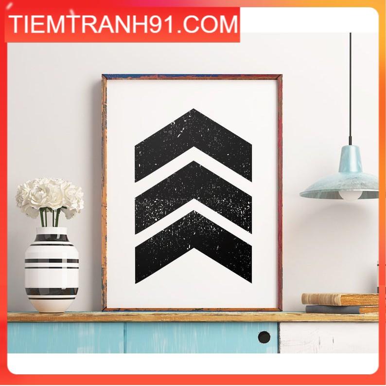 Tranh in cao cấp | Typograpy-Chevron Printable Art Poster 26 , tranh canvas giá rẻ