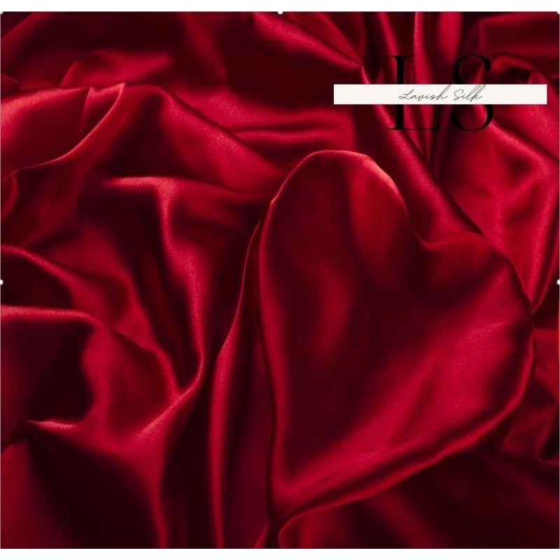 Ga Giường Drap Lẻ Phi Lụa Lavish Silk cao cấp mát lạnh hàng loại 1 không nối vải - Đỏ Tươi
