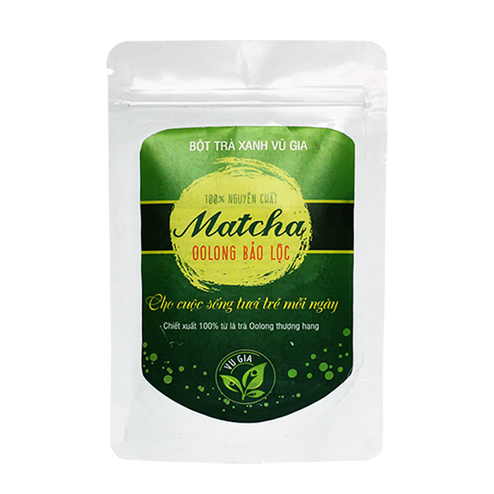 Matcha Olong Sấy Lạnh Nguyên Chất Vũ Gia (50g/túi)