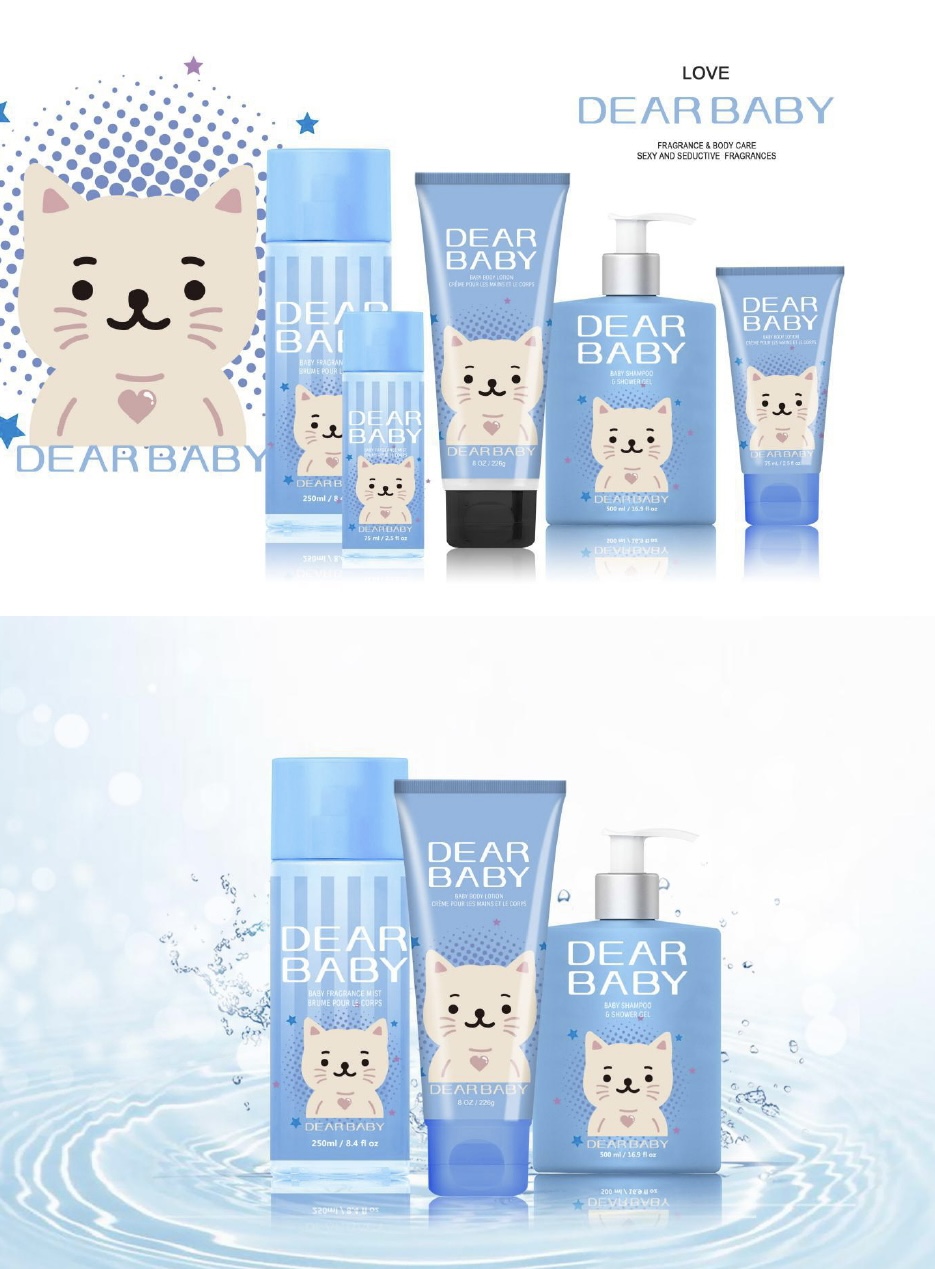 DEAR BODY GEL TẮM GỘI DEAR BABY 2 in 1 CHO BÉ - GIẢI PHÁP GIÚP SẠCH TÓC - MÁT DA - HƯƠNG THƠM DỊU NHẸ - BẢO VỆ DA BÉ 500ml