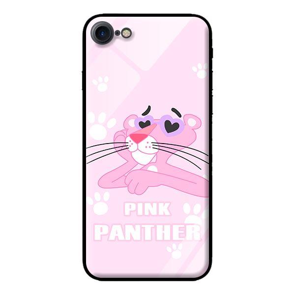 Ốp lưng kính cường lực cho iPhone 8 Báo Hồng Trái Tim - Hàng chính hãng