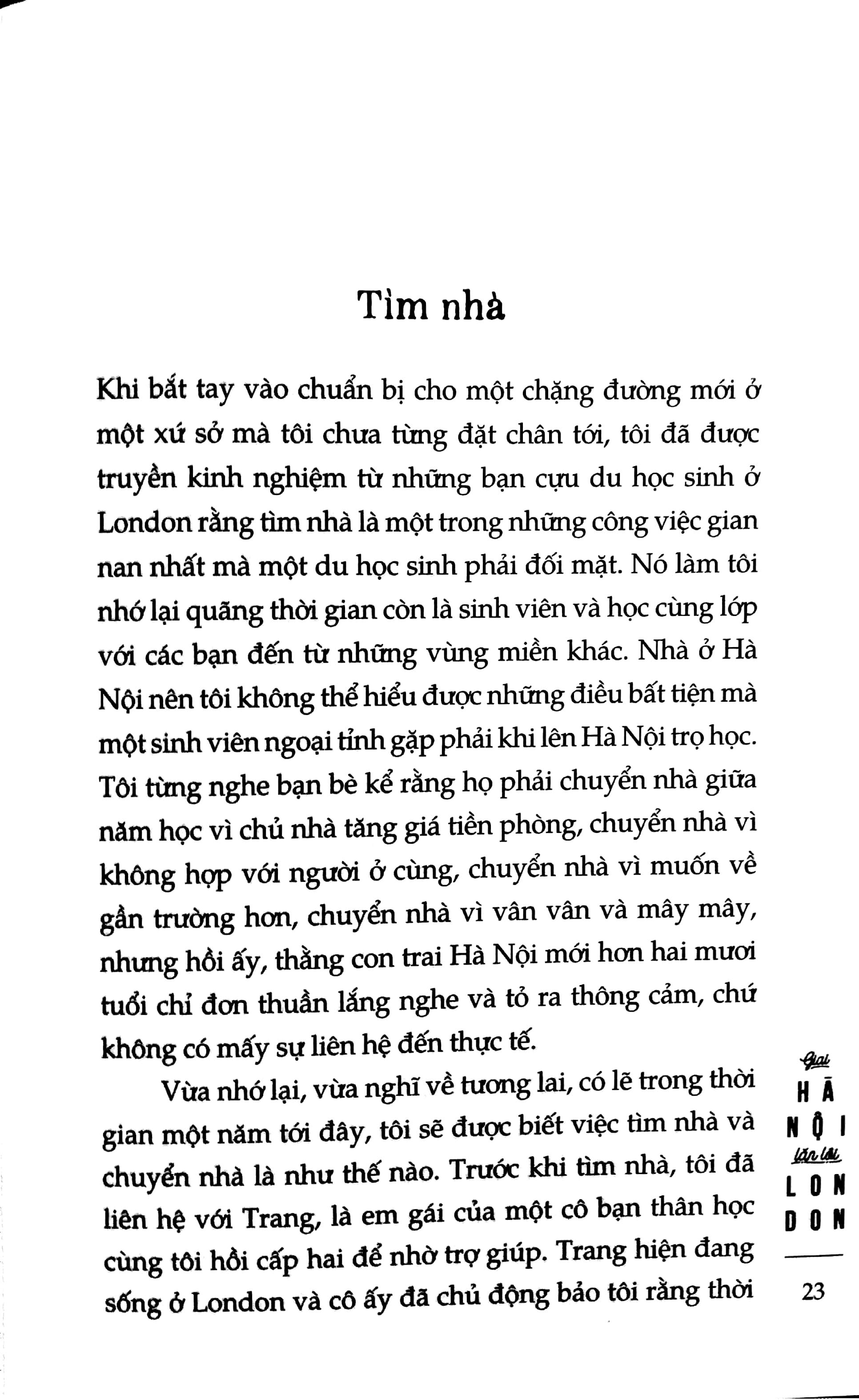 Sách Giai Hà Nội Lặn Lội London