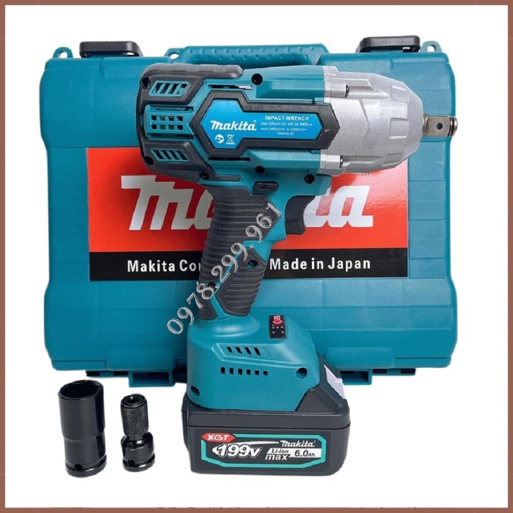Máy Siết Bulong MA.KI.TA Máy Bắn Ốc Vặn Vít Đầu Đặc 1/2 Động Cơ Không Chổi Than