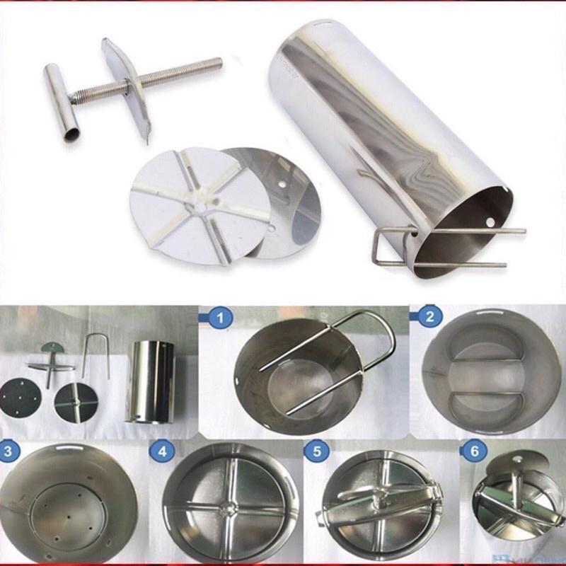 Khuân làm giò chả inox không rỉ loại 1kg và 2 kg bền đẹp