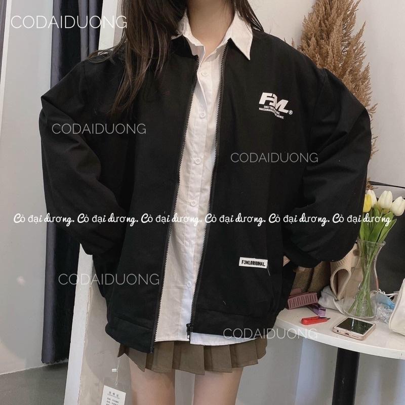 Áo khoác bomber bóng chày kaki dạ da lộn 2 lớp unisex ulzzang nam nữ AK508