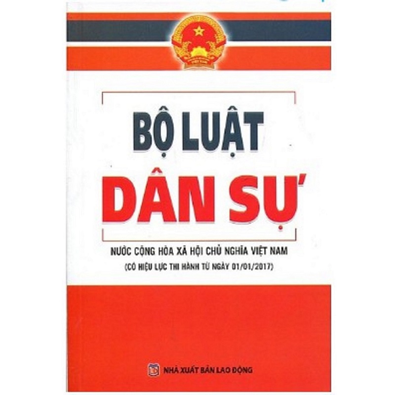 Sách bộ luật dân sự có hiệu lực thi hành từ ngày 1 tháng 1 năm 2017