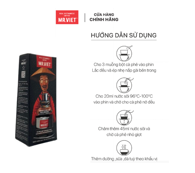 Cà Phê Rang Xay Real - Strong - Orginal MR.VIET (250g)
