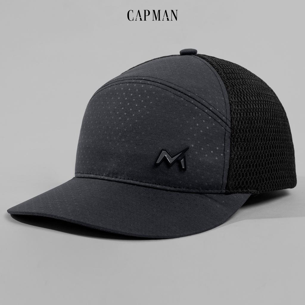 Mũ snapback CAPMAN phong cách hiphop CM44 họa tiết chấm bi màu đen