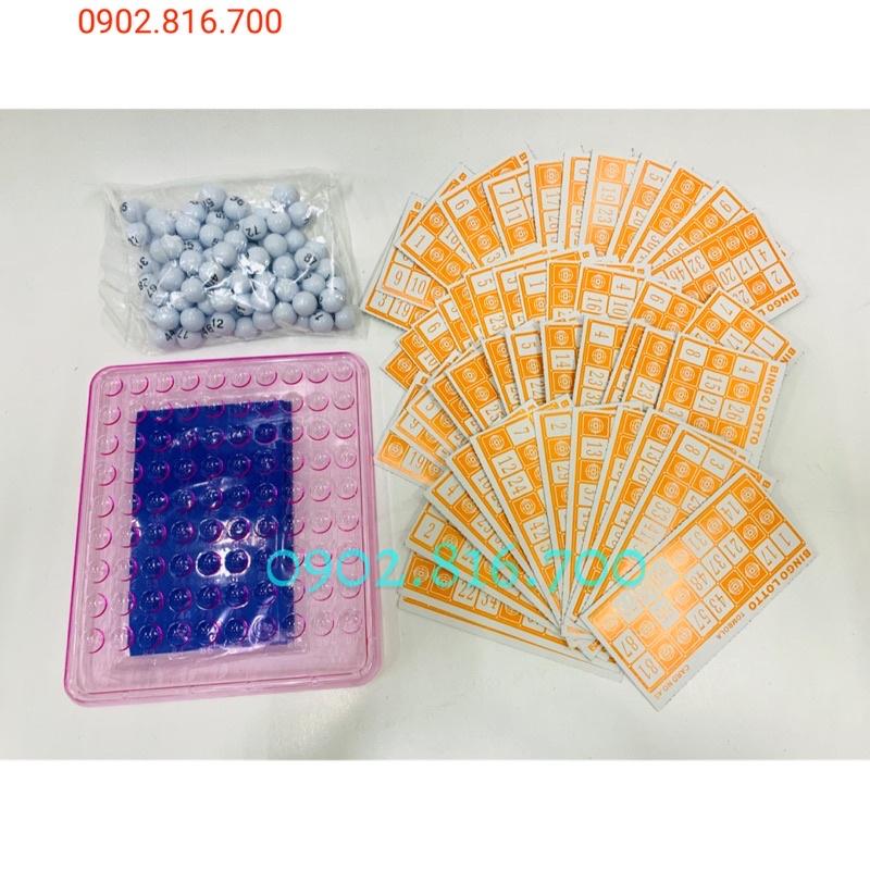 Đồ chơi LÔ TÔ BINGO Lồng sắt 48 tờ 90 số